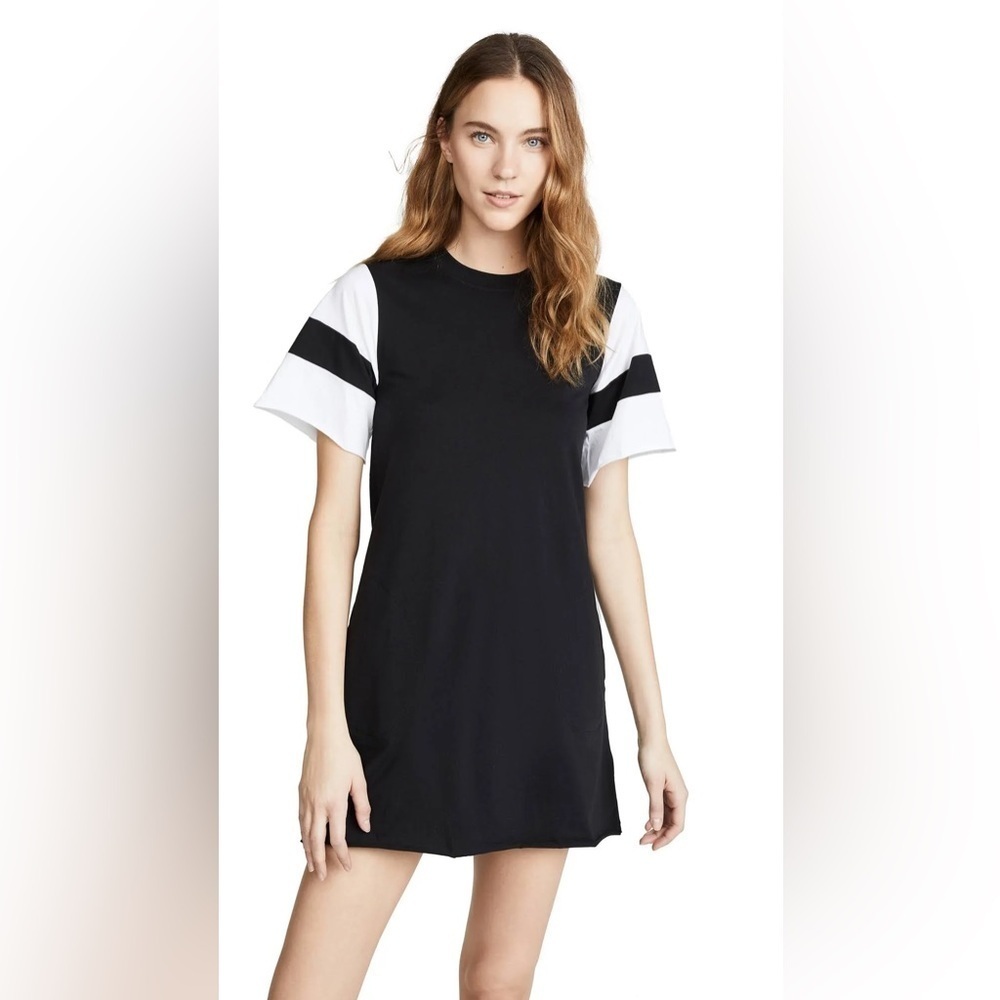 ATM
Women's Classic Jersey Striped Sleeve Crew Neck Dress
Size M